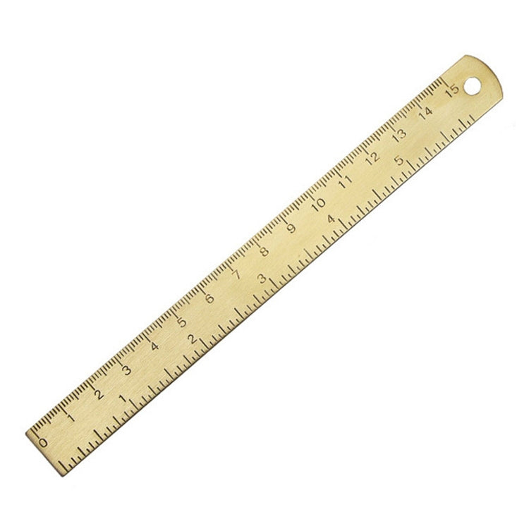 Brass Retro Drawing Ruler Measuring Tools, Model: 0-15cm Ruler