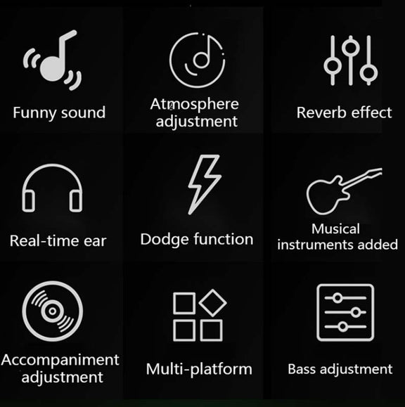 V8 Sound Card Set Dual Mobile Phone Computer Live Broadcast Universal Sound Card