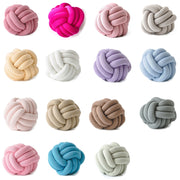 Hand-Made Knotted Ball Pillow, Size: Diameter: 25~30cm(Skin Powder)