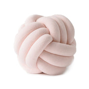 Hand-Made Knotted Ball Pillow, Size: Diameter: 25~30cm(Tangerine Powder)