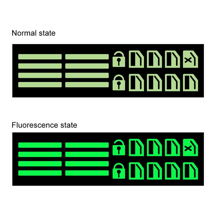Car Window Sticker Lifter Modified Sticker Car Luminous Switch Car Window Button Car Sticker(Luminous Green)
