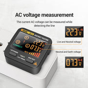 ANENG AC11 Multifunctional Digital Display Socket Tester Electrical Ground Wire Tester(UK Plug)