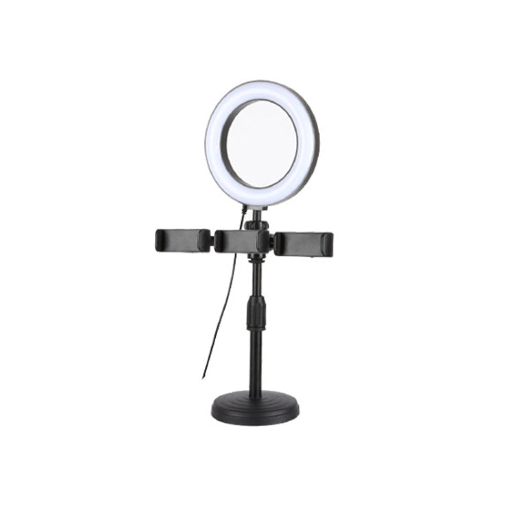 2 PCS Desktop Universal Retractable Multifunctional Mobile Phone Live Broadcast Stand, Specification: Three Positions With Fill Light