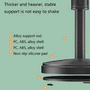 2 PCS Desktop Universal Retractable Multifunctional Mobile Phone Live Broadcast Stand, Specification: Three Positions With Fill Light