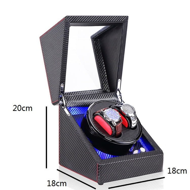 Watch Shaker Automatic Mechanical Watch Rotating Motor Winding Box, US / EU / UK Plug(Ebony Red)