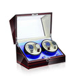 Electric Motor Rotating Watch Box Automatic Mechanical Watch Shaker, US / EU / UK Plug(Ebony White) - free shipping - PMC TechLife - Order now!