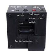 Electric Motor Rotating Watch Box Automatic Mechanical Watch Shaker, US / EU / UK Plug(Black + Camel Flannel)