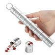 Sealed Waterproof 7 Days Split Aluminum Alloy Metal Pill Box - free shipping - PMC TechLife - Order now!