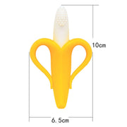 Newborn Baby Banana Silicone Teether Bite(Blue)
