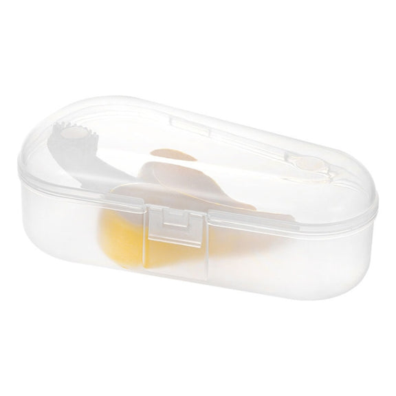 Newborn Baby Banana Silicone Teether Bite(Blue)
