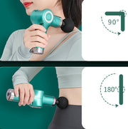 Fascia Gun Pocket Electric Shock Gun  Muscle Massage Gun, Specification: Folding  (Red)
