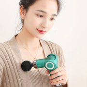 Fascia Gun Pocket Electric Shock Gun  Muscle Massage Gun, Specification: Folding  (Red)