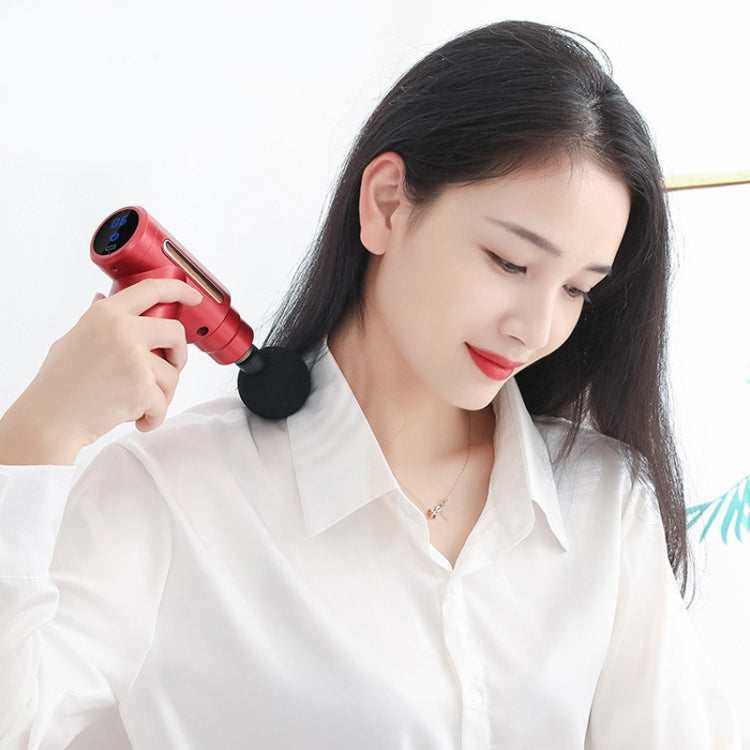 Fascia Gun Pocket Electric Shock Gun  Muscle Massage Gun, Specification: Classic Mini (Red)
