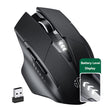 Inphic A1 6 Keys 1000/1200/1600 DPI Home Gaming Wireless Mechanical Mouse, Colour: Black Wireless+Bluetooth 4.0+Bluetooth 5.0 - Wireless Mice by Inphic | Online Shopping South Africa | PMC TechLife | Buy Now Pay Later Mobicred