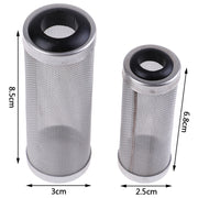 Stainless Steel Water Inlet Protective Cover Fish Tank Aquarium Filter Water Inlet Suction Filter Cover, Specification: Black 12mm
