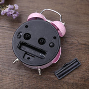 2 PCS Children Creative Cartoon Owl Super Ring Metal Bell Student Alarm Clock(Pink)