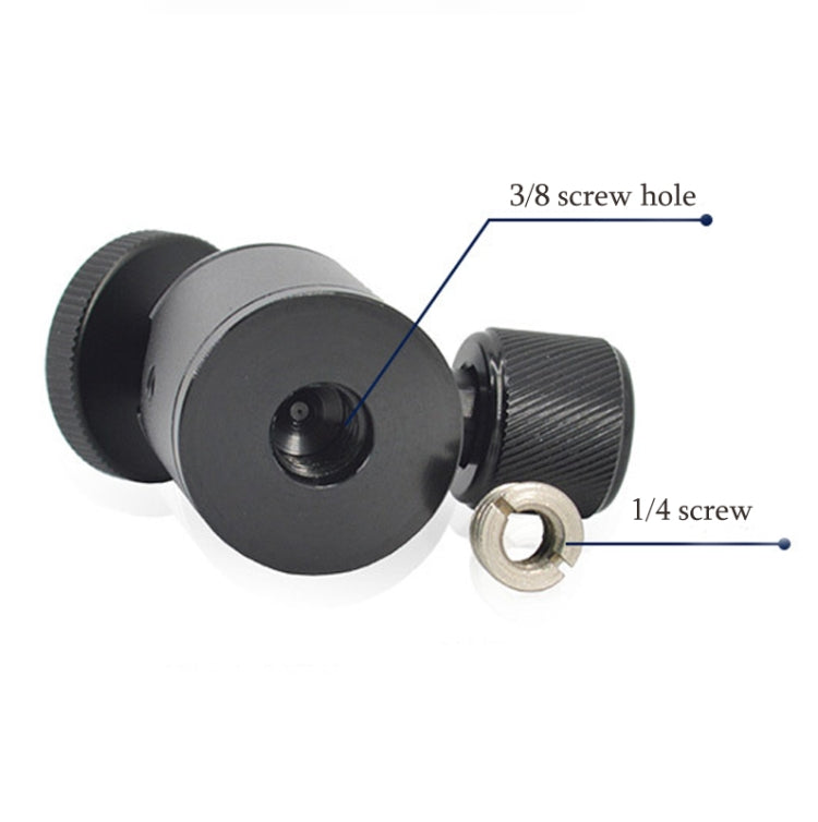 BH-906 Mini Desktop Aluminum Alloy Tripod Mini Ball Head 360 Degree Pan 90 Degree Tilt Tripod