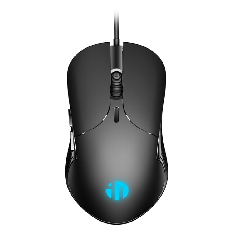 Inphic PB1 Business Office Mute Gaming Wired Mouse, Cable Length: 1.5m, Colour: Classic Back Breathing Light