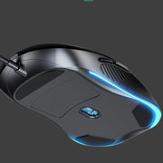 Inphic PB1 Business Office Mute Gaming Wired Mouse, Cable Length: 1.5m, Colour: Classic Back Breathing Light