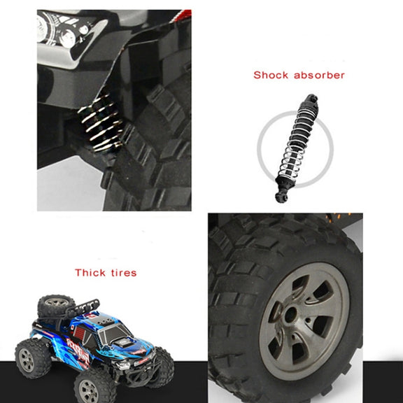MGRC Charging Remote Control Car 2.4G Wireless Remote Control Four-Way Cross-Country Climbing Car 1:18 Car Model(Red)