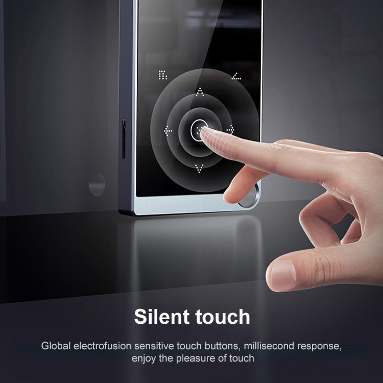 E05 2.4 inch Touch-Button MP4 / MP3 Lossless Music Player, Support E-Book / Alarm Clock / Timer Shutdown, Memory Capacity: 4GB without Bluetooth(Blue)