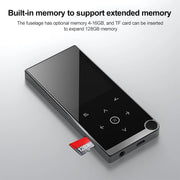 E05 2.4 inch Touch-Button MP4 / MP3 Lossless Music Player, Support E-Book / Alarm Clock / Timer Shutdown, Memory Capacity: 4GB without Bluetooth(Blue)