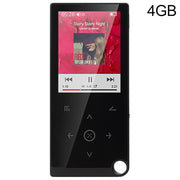 E05 2.4 inch Touch-Button MP4 / MP3 Lossless Music Player, Support E-Book / Alarm Clock / Timer Shutdown, Memory Capacity: 4GB without Bluetooth(Black)