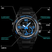 SKMEI 1452 Outdoor Sports Electronic Watch Multifunctional Water-resistant Watch(Red)