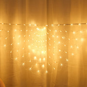 Peacock Lights LED Fishing Net Lights Outdoor Water-resistant String Lights Holiday Decoration Lights, EU Plug(Warm White Light)