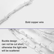 Peacock Lights LED Fishing Net Lights Outdoor Water-resistant String Lights Holiday Decoration Lights, EU Plug(Warm White Light)