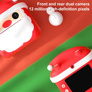 Polaroid Children Mini Print Camera Front And Rear Dual-Lens Digital Camera Toy(Christmas)