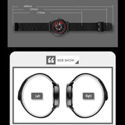 SKMEI 1634 Men Water-resistant Watch Fashion Quartz Watch(White Mesh Belt)