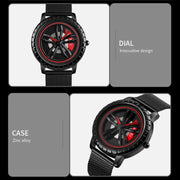 SKMEI 1634 Men Water-resistant Watch Fashion Quartz Watch(White Mesh Belt)