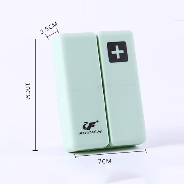 Folding Portable Sealed and Dispensing Small Pill Box(Pink)