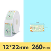 Thermal Label Paper Commodity Price Label Household Label Sticker for NIIMBOT D11(Cute Rabbit)