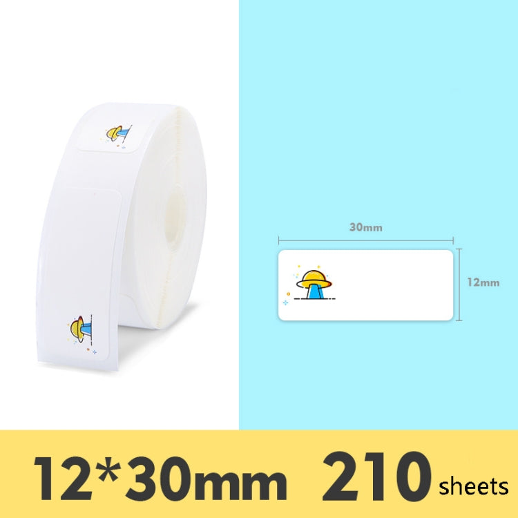 Thermal Label Paper Commodity Price Label Household Label Sticker for NIIMBOT D11(Alien Spaceship)