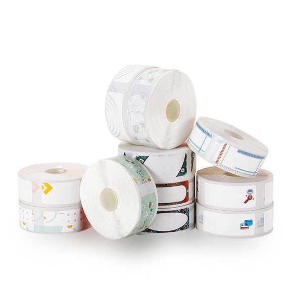 Thermal Label Paper Commodity Price Label Household Label Sticker for NIIMBOT D11(Pop Pattern)