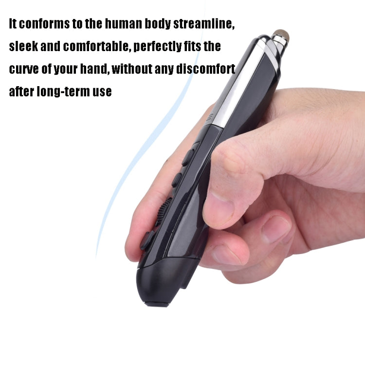 PR-08 1600DPI 6 Keys 2.4G Wireless Electronic Whiteboard Pen Multi-Function Pen Mouse PPT Flip Pen(Blue)