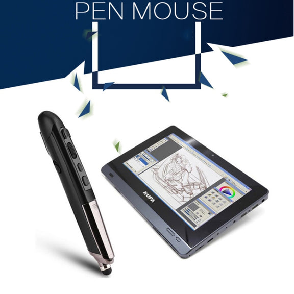 PR-08 1600DPI 6 Keys 2.4G Wireless Electronic Whiteboard Pen Multi-Function Pen Mouse PPT Flip Pen(Red)