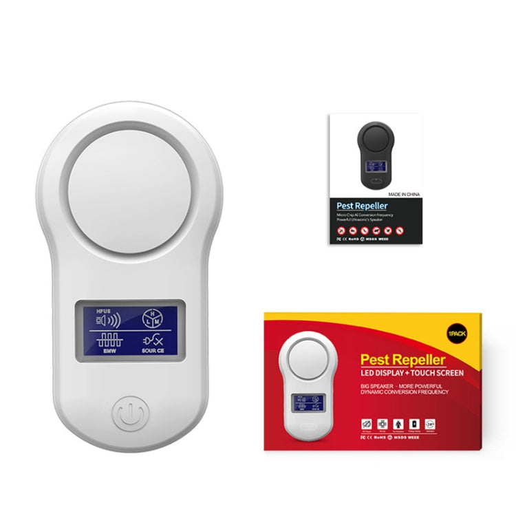 BG-305 Display Ultrasonic Insect Repellent, Product specifications: US Plug(White)