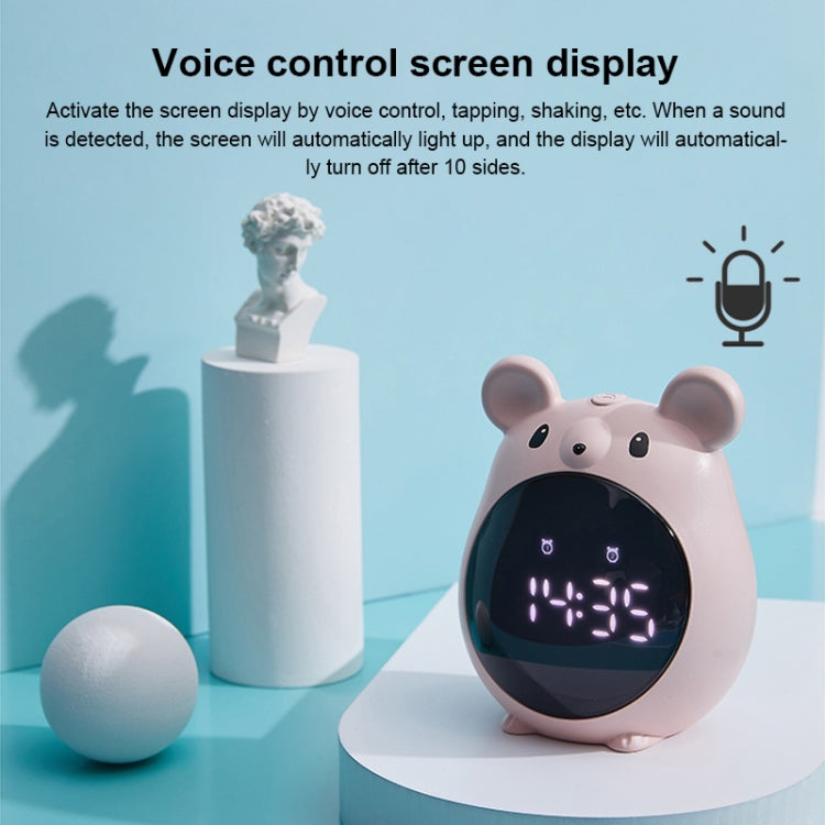 Elf Mouse Alarm Clock Countdown Learning Time Management Student And Child Cartoon Clock(Blue)