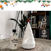 Silicone Night Light Christmas Tree with Music Holiday Decorative Lamp(Colorful Light)