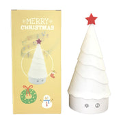 Silicone Night Light Christmas Tree with Music Holiday Decorative Lamp(Colorful Light)