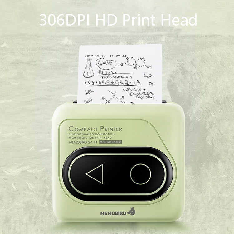 Memobird G4 Handheld Home Student Search Question Graffiti Notes Portable Bluetooth Thermal Printer(Classic White)