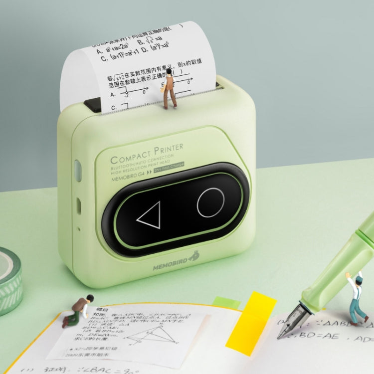 Memobird G4 Handheld Home Student Search Question Graffiti Notes Portable Bluetooth Thermal Printer(Peach Powder)