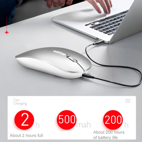 M103 1600DPI 5 Keys 2.4G Wireless Mouse Charging Ai Intelligent Voice Office Mouse, Support 28 Languages(Black)