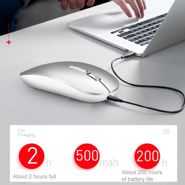 M103 1600DPI 5 Keys 2.4G Wireless Mouse Charging Ai Intelligent Voice Office Mouse, Support 28 Languages(Black)