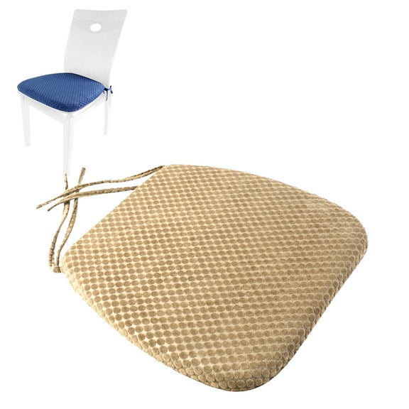 Memory Foam Thicken Stool Cushion Sofa Window Sill Bay Window Seat Cushion, Colour: Dot Bandage (Camel)
