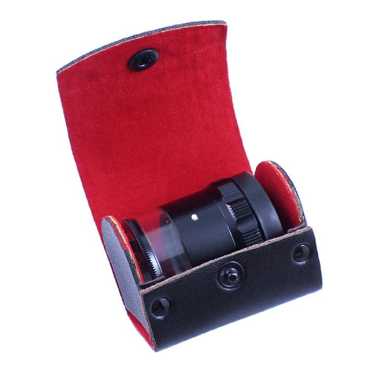 8 LED Lights 3 Groups Of Optical Glass HD With Scale 10 Times Magnifying Glass, Specification: Complex Scale Board