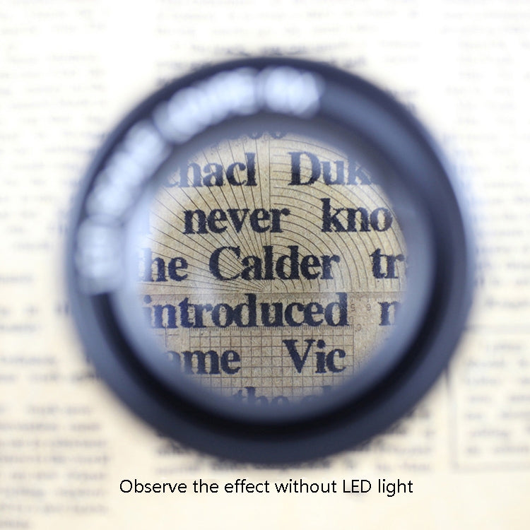 8 LED Lights 3 Groups Of Optical Glass HD With Scale 10 Times Magnifying Glass, Specification: Complex Scale Board